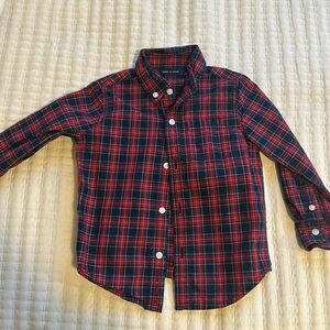 Janie & Jack Toddler Plaid button down shirt 2T